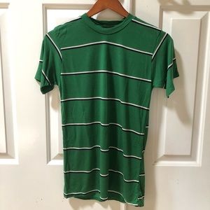 Reformation Green Striped Tee